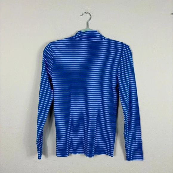 J. Crew Striped mockneck ribbed top 100% cotton in size S - Picture 4 of 15
